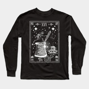 The Cezve Turkish Coffee Tarot Card Long Sleeve T-Shirt